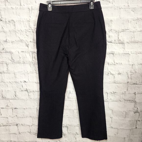 Derek Lam zipper split hem pants Sz 10 black ankle casual A38C - Picture 5 of 5